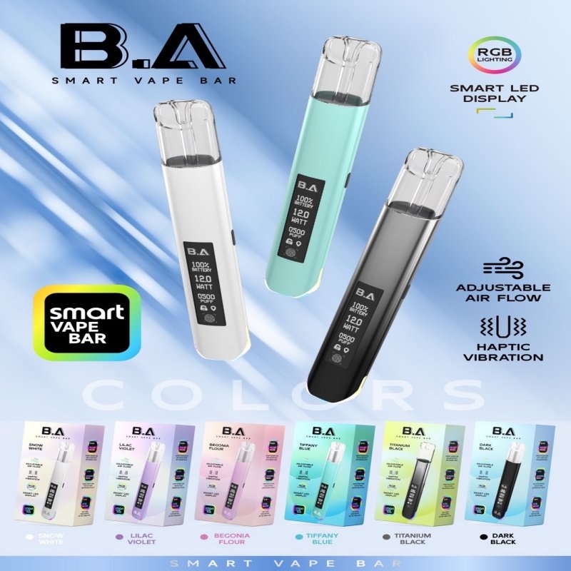 B.A一代主機|可調式LED顯示屏可發光煙桿 適配一代煙彈