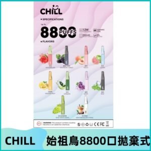 CHILL始祖鳥電子煙鴨嘴獸拋棄式8800口 一次性8ml大容量煙油